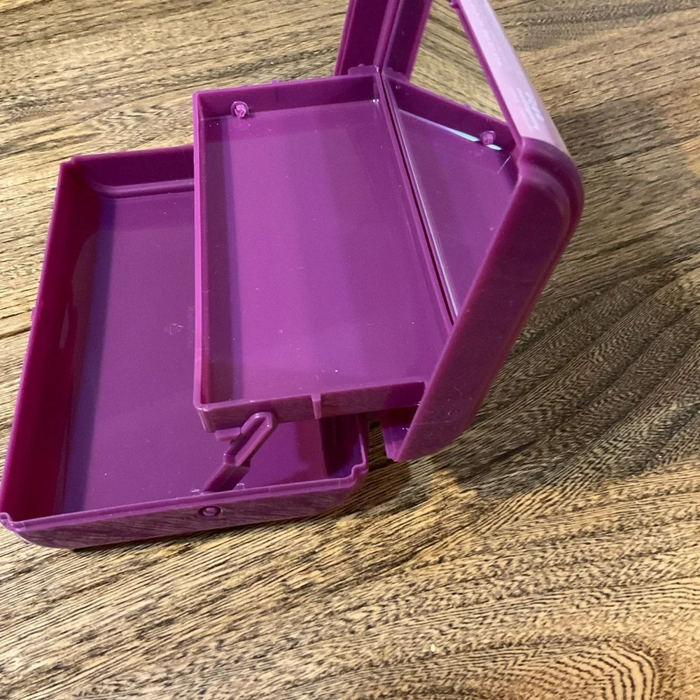 NWT Caboodles Take It Touch Up Tote Cosmetic Case, purple